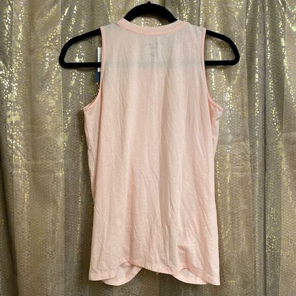 Abercrombie & Fitch Light Pink Gold Logo Knitted Tank Top, Girls XL NWT - Picture 2 of 7